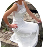 Elegantné svadobné šaty zn. Sarah danielle – fotka 4
